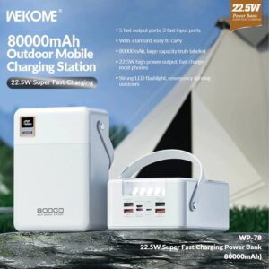 Pin Dự Phòng Sạc Nhanh 22.5W Wekome Wp-78 80.000Mah. (hàng đặt trong ngày)///1