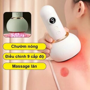 Máy Massage Kinh Lạc Giác Hơi Hồng Ngoại 8 Đầu Bi ALLZZ -AL 14536