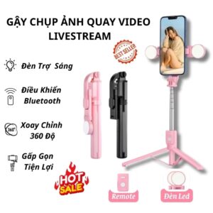 Gậy Chụp Hình 3 Chân 2 Đèn B11s. PU