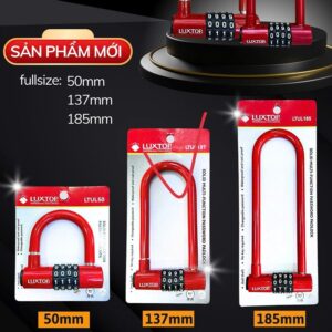 Ổ Khoá Chữ U 4 Số Luxtop Gọng Dài 137mm