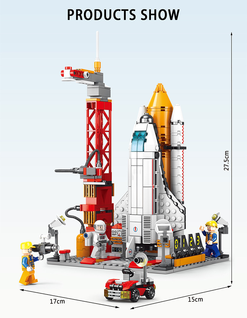 Lego tên lửa tàu vũ trụ không gian