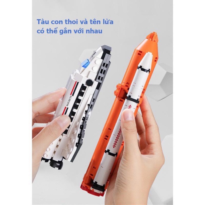 Lego tên lửa tàu vũ trụ không gian