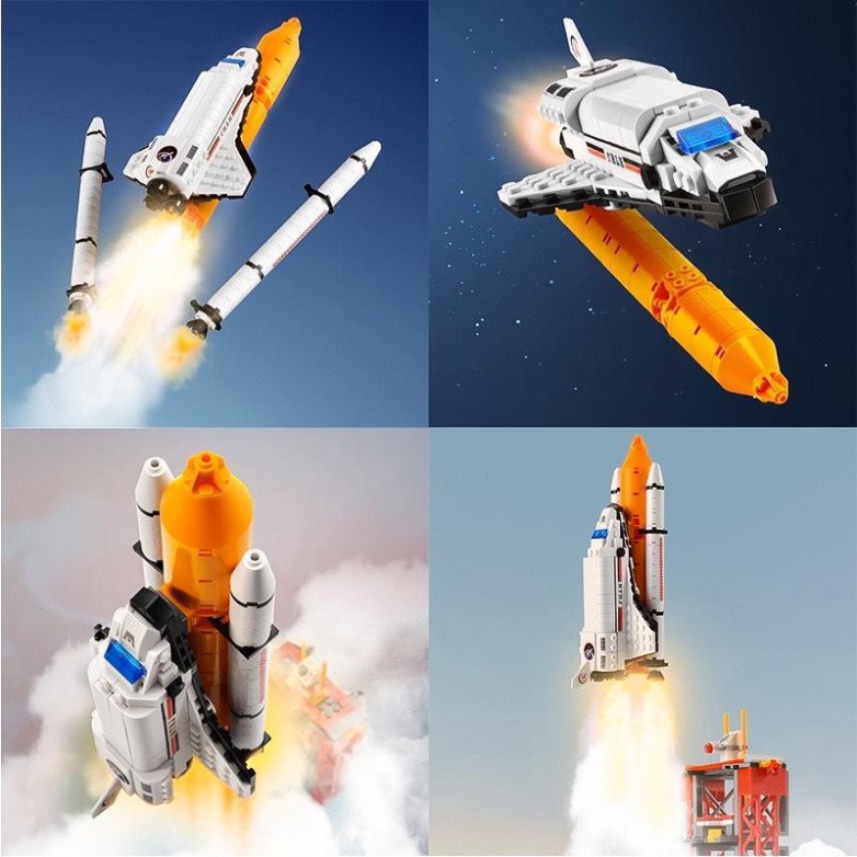 Lego tên lửa tàu vũ trụ không gian