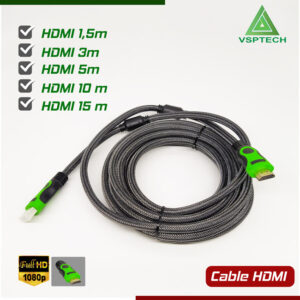 Cáp 2 Đầu HDMI (Dây Dù) Dài 10M/ 5M/ 3M/ 1M5 - Dài 3M (VSP)