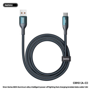 Cáp sạc nhanh 66w/ 65w/ 30w/ 3A Remax CB10 USB (2 đầu Type-c) Ra Lightning iphone - 66W (A-C) 2 USB ra Type-c