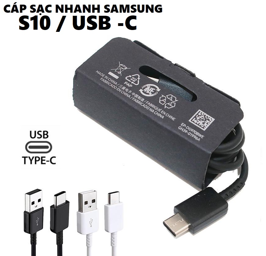 Cáp sạc Samsung S10 Type-C Zin