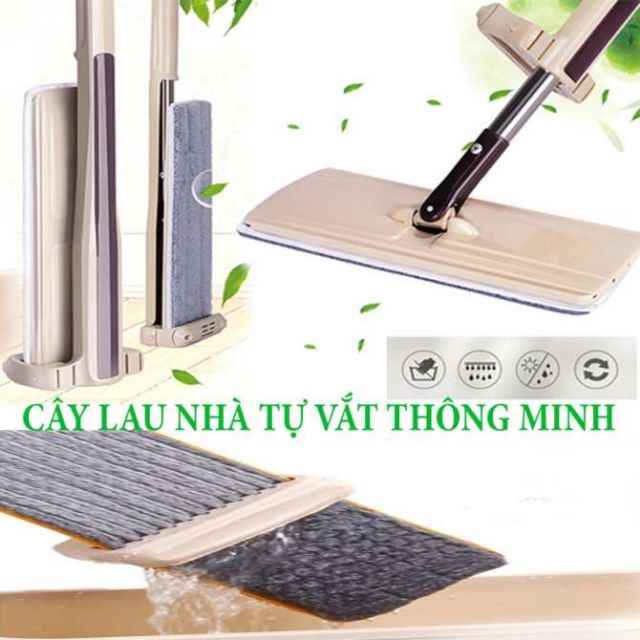 BAO RẺ ) CÂY LAU NHÀ TỰ VẮT THÔNG MINH CÓ THỂ NGHIÊNG 180 ĐỘ- XOAY VÒNG 360 ĐỘ | Lazada.vn