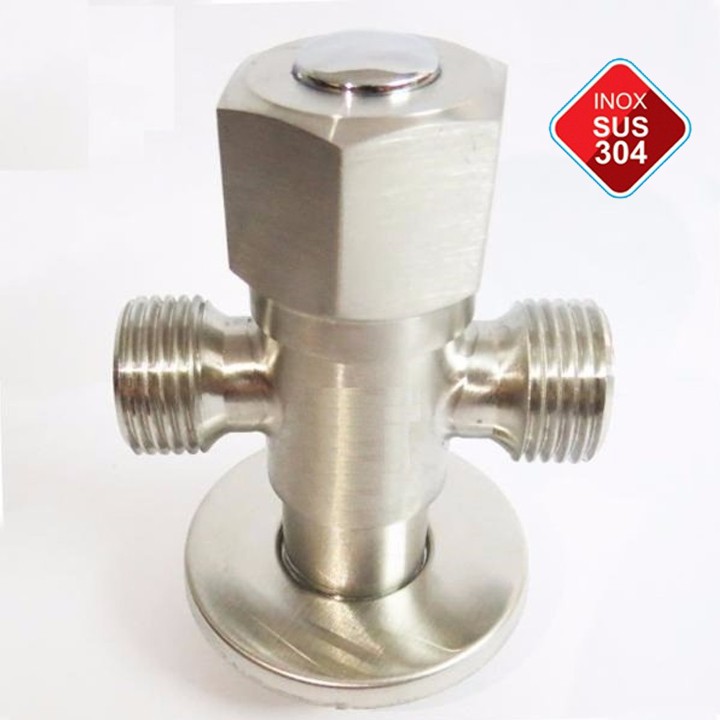 HCM]Van Chia Nước INOX 304 giảm được áp lực nước T CẦU 3 NGÃ CÓ KHÓA |  Lazada.vn
