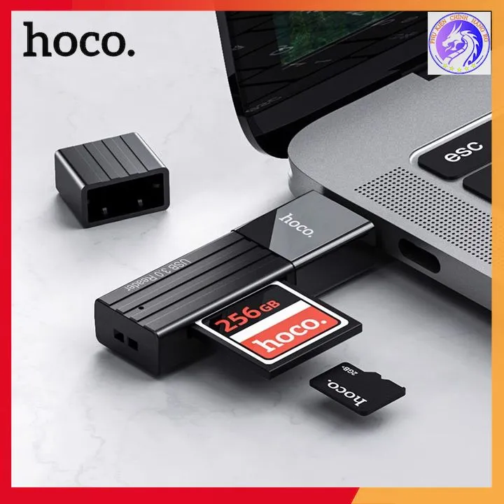 HCM][Hàng Chính Hãng] Đầu Đọc Thẻ Nhớ 2 In 1 Đọc Thẻ TF Và SD Hoco HB20 - Bộ Chuyển Đổi Thẻ Nhớ OTG USB3.0/ 2.0 | Lazada.vn