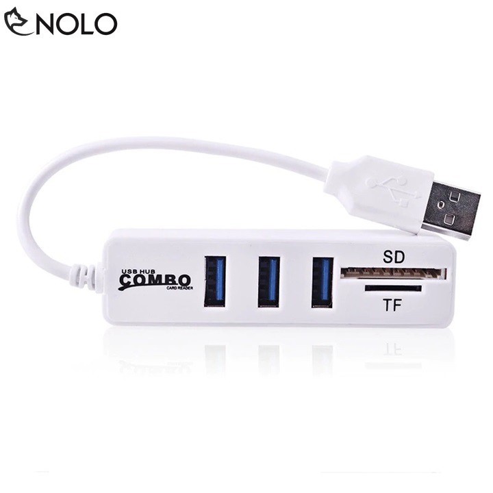 Bộ Hub USB 2.0 Combo Đa Năng Tích Hợp 3 Cổng USB Và 2 Cổng Thẻ Nhớ SD, TF | Shopee Việt Nam