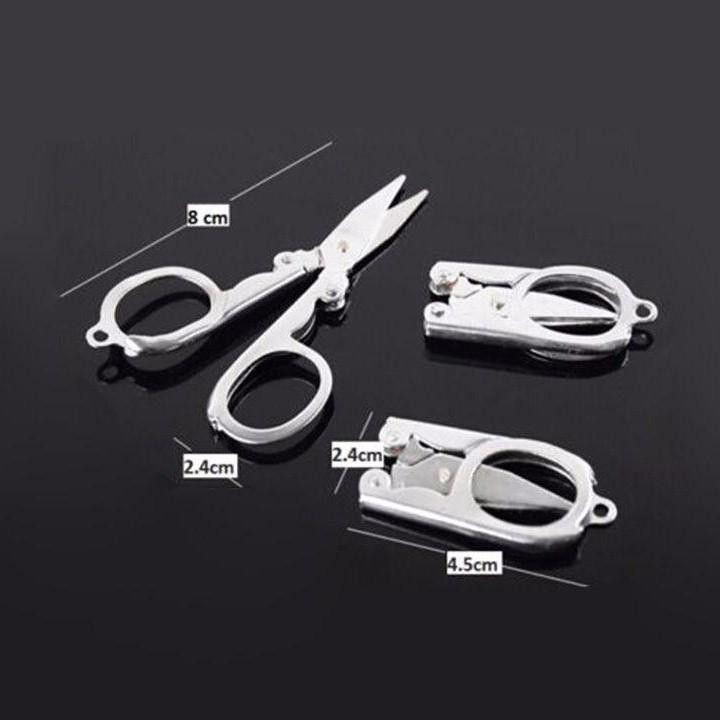 KÉO MINI XẾP GỌN CÓ LỖ MÓC KHÓA - KÉO GẤP GỌN DU LỊCH | Shopee ...