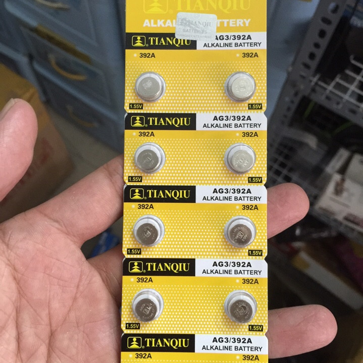 Vỉ 10 Viên Pin Ag3/lr41H/392A Tianqiu 1.5V | Giasibienhoa.com