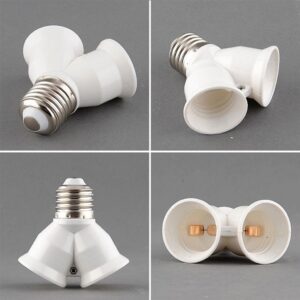 Đui đèn tròn E27 chia 1 ra 2