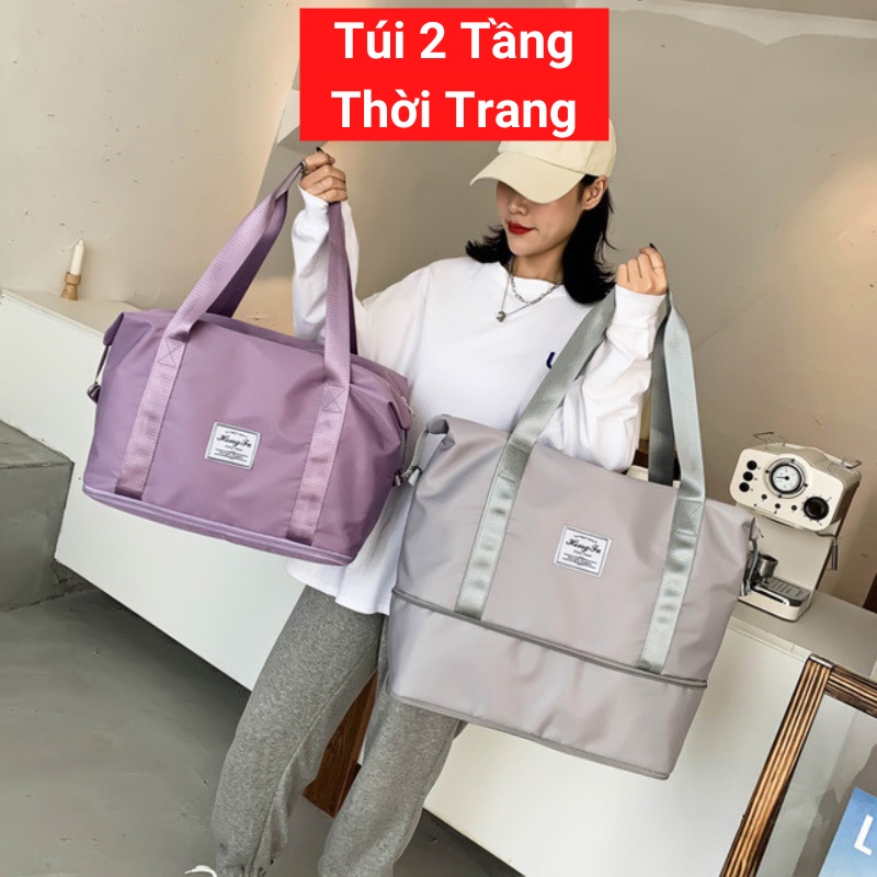 Túi xách du lịch cỡ lớn BATOSA túi du lịch nữ 2 tầng, gấp gọn đựng đồ mỹ phẩm | Shopee Việt Nam