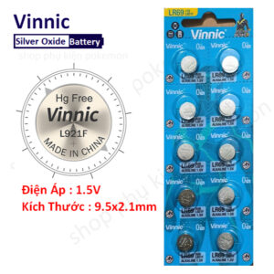 Vĩ Pin Đồng Hồ Vinnic L921F/ AG6/ LR69 (Vĩ 10 viên)
