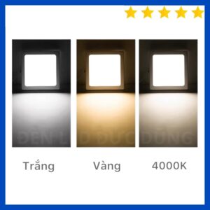 Bóng Đèn LED Âm Trần Vuông 6W Sáng Trung Tính 4000k (Bán Nguyên Thùng 100 Cái)
