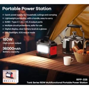 Trạm sạc di động đa năng Remax RPP-325 36000mAh. VN (hàng đặt trong ngày)