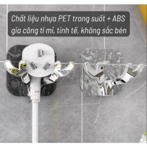 móc treo dán tường hình hươu trong suốt
