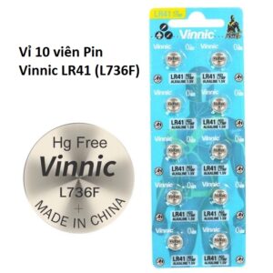 Vỉ 10 viên Pin Vinnic LR41/ L736F