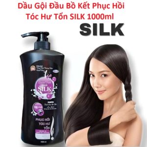 Dầu Gội Đầu Bồ Kết Phục Hồi Tóc Hư Tổn SILK 1000ml