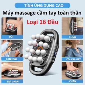 Máy massage cầm tay toàn thân 16 đầu