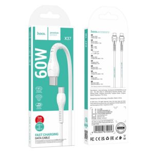 Cáp Sạc Nhanh 60W Hoco X37 C-C (2 Đầu Type-c)
