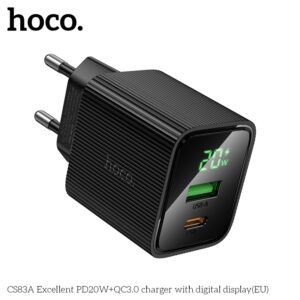 Cóc sạc nhanh 20W hoco CS83A (2 Cổng) USB+Type-c