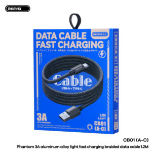 Cáp sạc nhanh 3A Remax CB01 (A-C) USB Ra Type-c