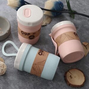 Cốc Ăn Sáng Chống Bỏng Lúa Mạch Cup kèm Muỗng///DL