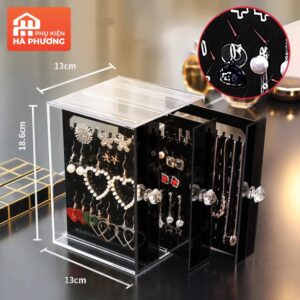 Tủ/ Hộp đựng trang sức Mica 3 Tầng///DL