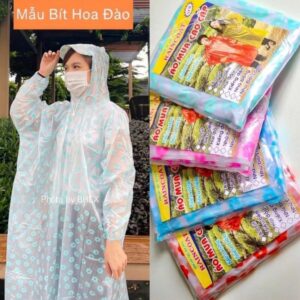 Áo mưa minh cảnh A1 hoa đào///DL