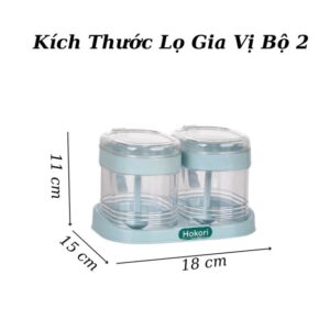 bộ 2 hủ đựng gia vị Hokori 2935///DL