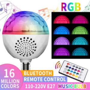 Đèn vũ trường phát nhạc thông minh RGB LED Bluetooth 6W///DL///2