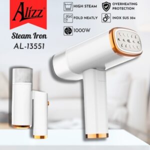 Bàn Ủi Hơi Nước Cầm Tay Gấp Gọn 1000W ALIZZ AL-13551/ 13285. G.itx2