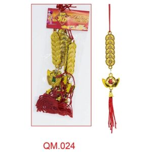 Bịt 5 Dây Trang Trí Treo Tết (Đồng Xu+Thỏi Vàng) QM: 024///HB///1