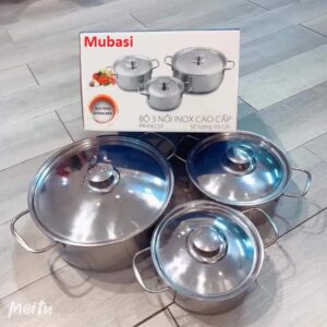 Bộ 3 Cái Nồi inox Mubasi///DL///2