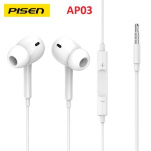 tai nghe cắm dây Pisen AP03 cổng 3.5///DL///1