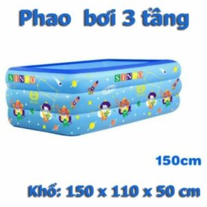 Bể Bơi Bơm Hơi 2 Tầng 150 x 110 x 50cm