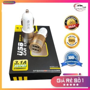 Cóc Sạc xe ô tô 2 Cổng USB (không hộp)