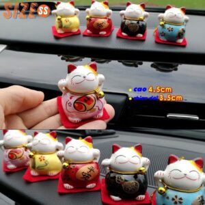 Bộ 5 mèo may mắn mini 4.5cm///3