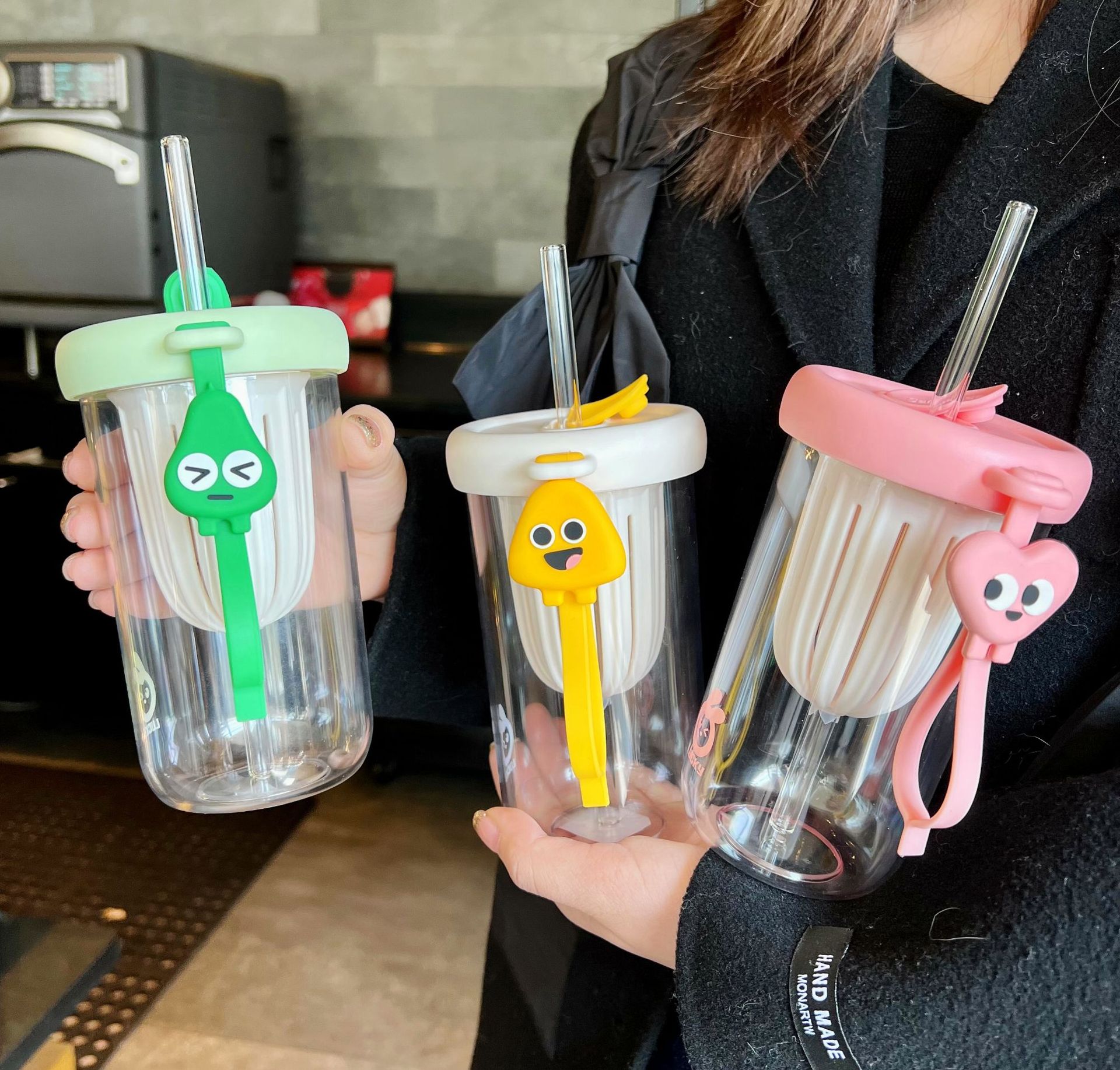 Bình Nước Thủy Tinh Detox Có Lọc Trà Và Ống Hút 450 ml - Chai Nước Detox  trong suốt 2 ngăn | Lazada.vn