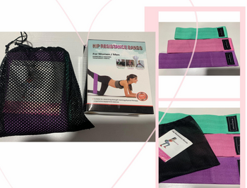 Bộ 3 dây kháng lực tập đùi, mông yoga