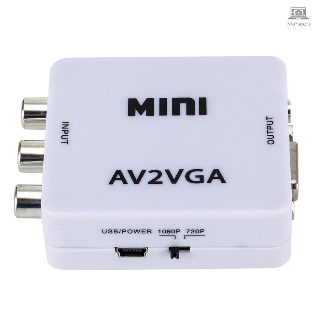 Mua Bộ Chuyển Đổi Cổng Mini Av2Vga Video AV RCA Cvbs Sang VGA 3.5mm | Tiki