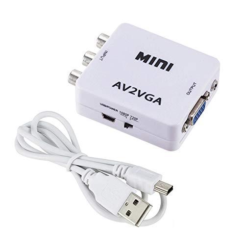 Mua Mini HD AV2VGA Video Converter Convertor Box AV RCA CVBS to VGA Video  Converter Conversor with 3.5mm Audio to PC HDTV Converter | Tiki