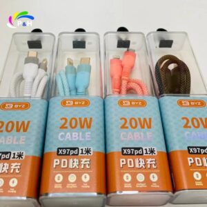 Cáp dây dù sạc nhanh 20w BYZ X97DP Type ra Lightning///DL