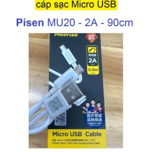 Cáp Sạc Nhanh 2A Pisen MU20 Micro