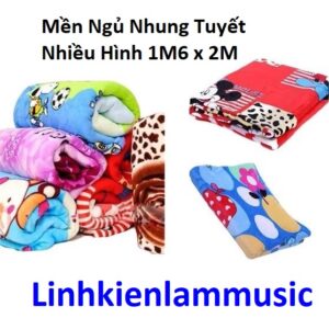 Mền Ngủ Nhung Tuyết Nhiều Hình 1M6 x 2M