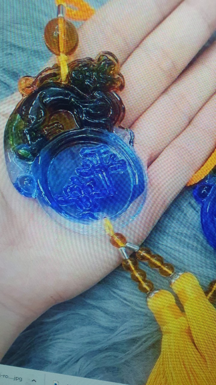 Dây Treo Xe Hơi Ngọc Bích Rồng Thuỷ Tinh Xanh | Lazada.vn