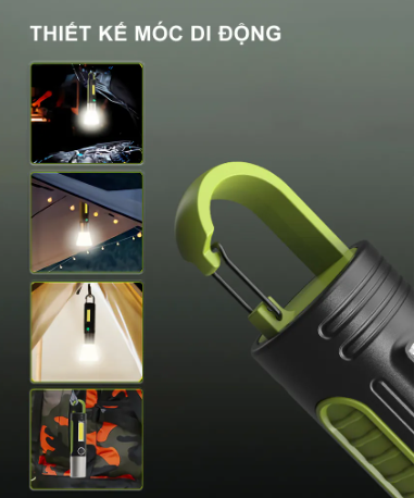 Đèn Pin LED COB 4 Chế Độ Sáng XST- 836