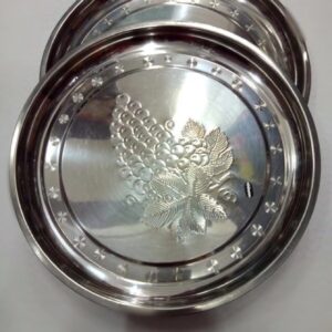 khay tròn bằng inox 28cm